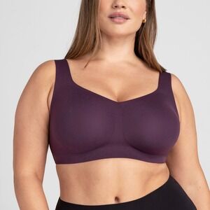 Honeylove Aubergine Purple Softform Wireless Bra Size 2X NWT